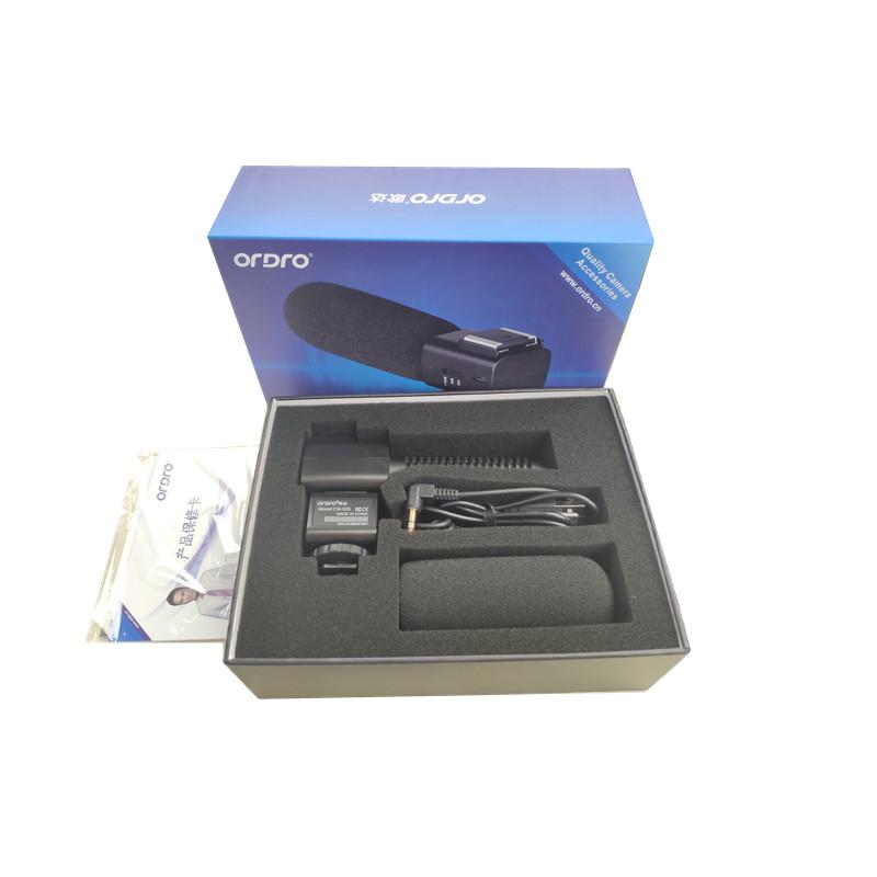 Micrô ghi video Ordro, micrô Vlog chỉ thị cardioid cho máy ảnh DSLR/máy quay DV