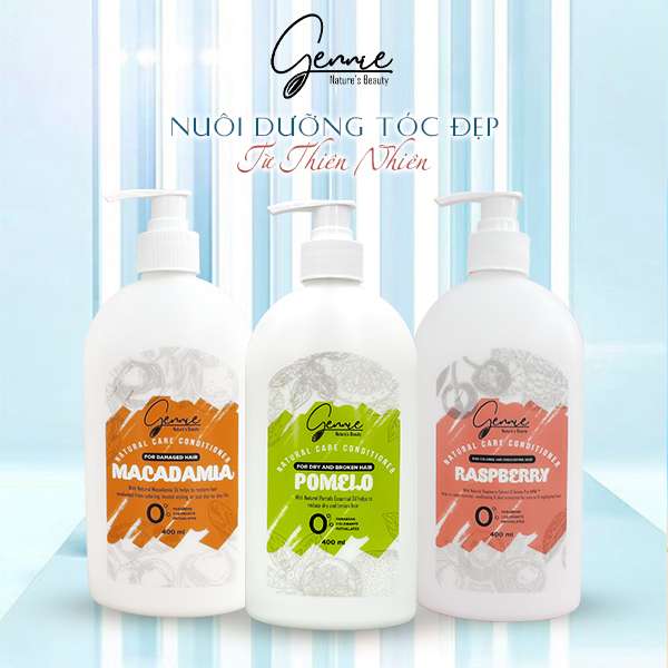 Dầu Xả Gennie Natural Care Tinh Dầu Bưởi Dành Cho Tóc Khô Và Dễ Gãy 400ml Chính Hãng