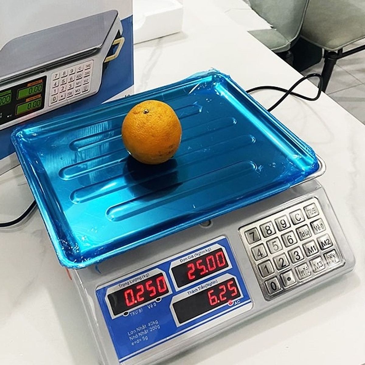 Cân điện tử tính tiền 40kg để bàn, màn hình led - Hàng chính hãng
