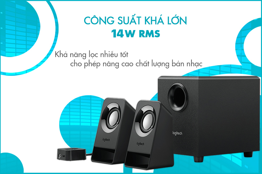 Loa Vi Tính Logitech Z213 14W - Hàng Chính Hãng