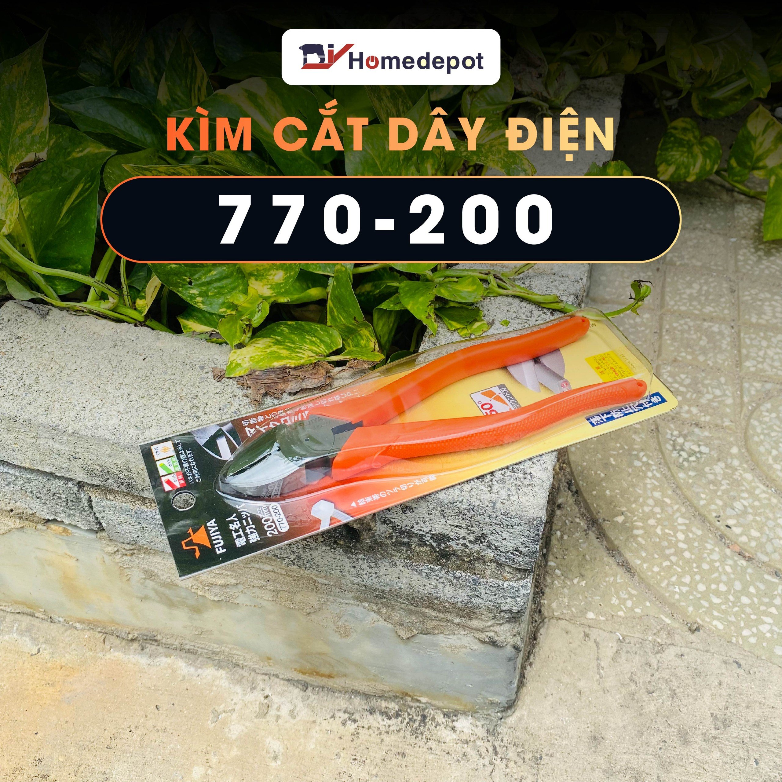 Kìm cắt kỹ thuật lưỡi tròn Fujiya 770-200