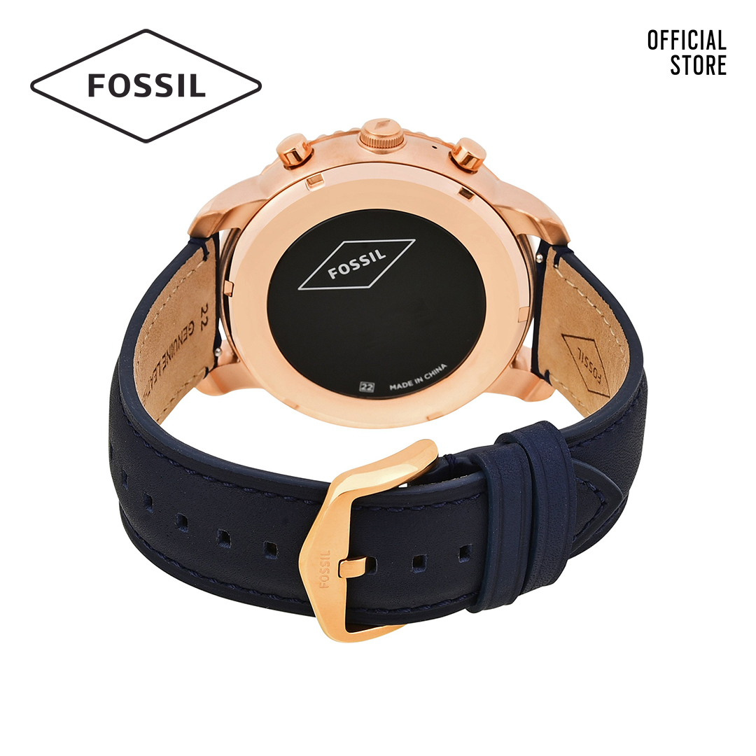 Đồng hồ nam Fossil Gen 3 Smartwatch Explorist dây da FTW4002 - màu navy