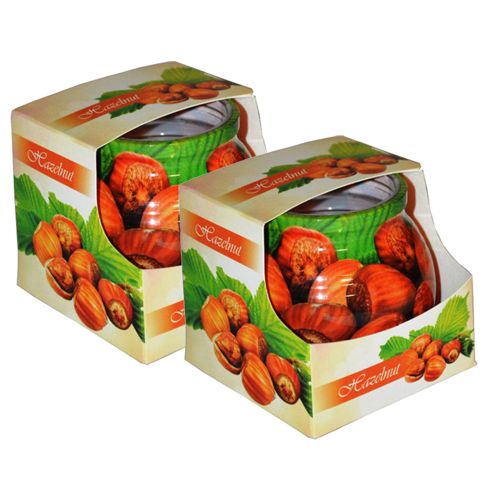 Combo 2 ly nến thơm tinh dầu Admit Hazelnut 85g - hương hạt phỉ, nến trang trí, thơm phòng, thư giãn, khử mùi