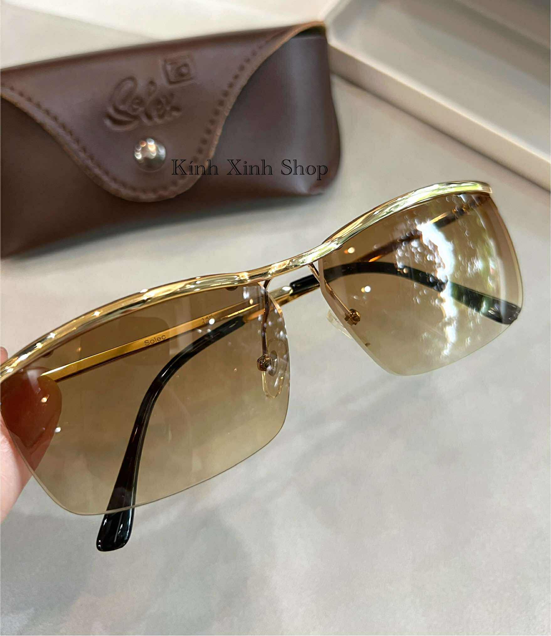 Kính râm Amor cao cấp cho nam dáng ôm gọng nhỏ mạ vàng 14K + Tặng Fullbox phụ kiện cao cấp