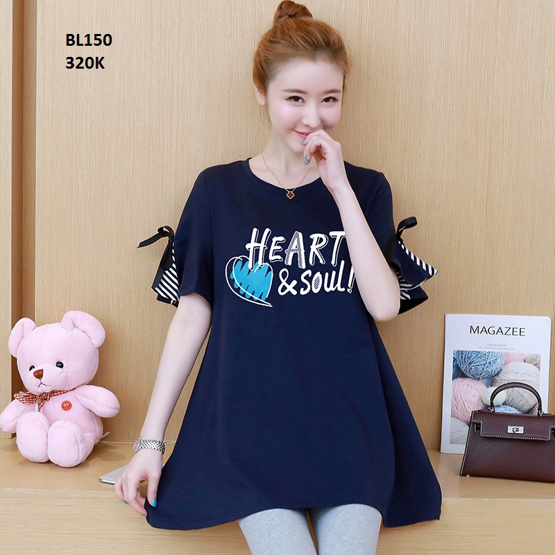 Bộ bầu cotton mặc nhà đi chơi Bl150