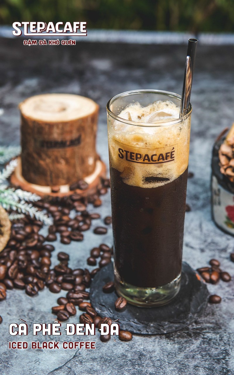 STEPPACAFE-Cà phê đen đá truyền thống (Hộp 10 gói x 16g)