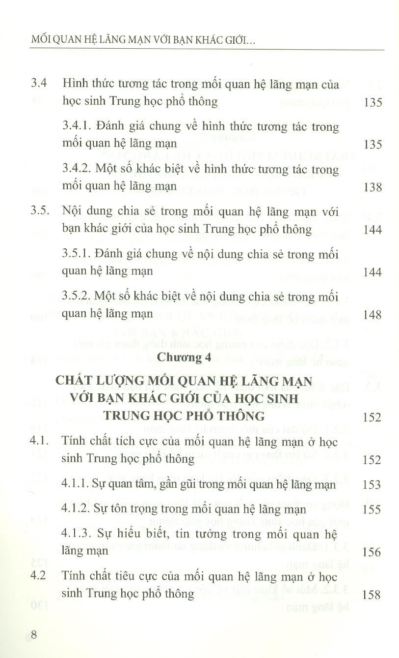 Mối Quan Hệ Lãng Mạn Với Bạn Khác Giới Của Học Sinh Trung Học Phổ Thông (Sách chuyên khảo) - Viện Tâm Lý Học - Nguyễn Thị Phương Hoa (Chủ biên)