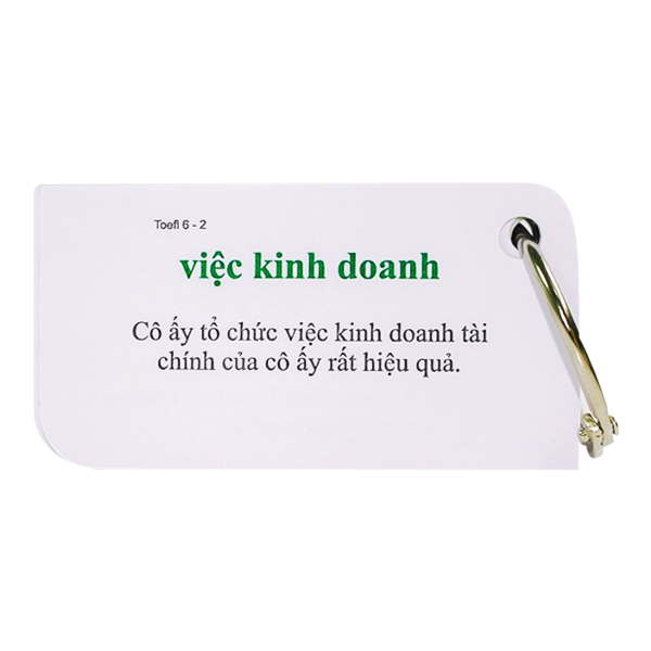 Bộ KatchUp Flashcard TOEFL - High Quality - Trắng