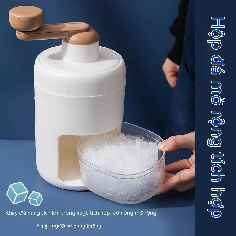 Máy Bào Đá Tuyết Cầm Tay Siêu Mịn - Máy Xay Đá Bào Mini Tiện Lợi, Lưỡi Dao Bằng Thép Không Gỉ