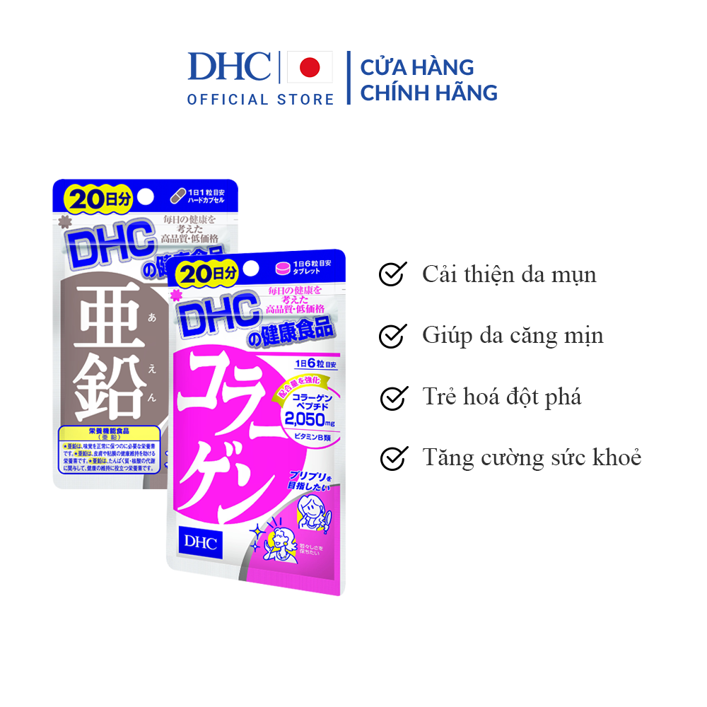 Combo Viên uống DHC Đóng Băng Lão Hoá