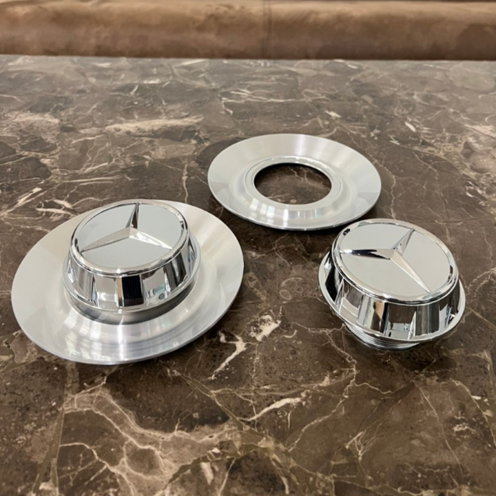 Logo chụp mâm, ốp lazang bánh xe ô tô Maybach A700 - Chất liệu: Hợp kim nhôm và nhựa ABS