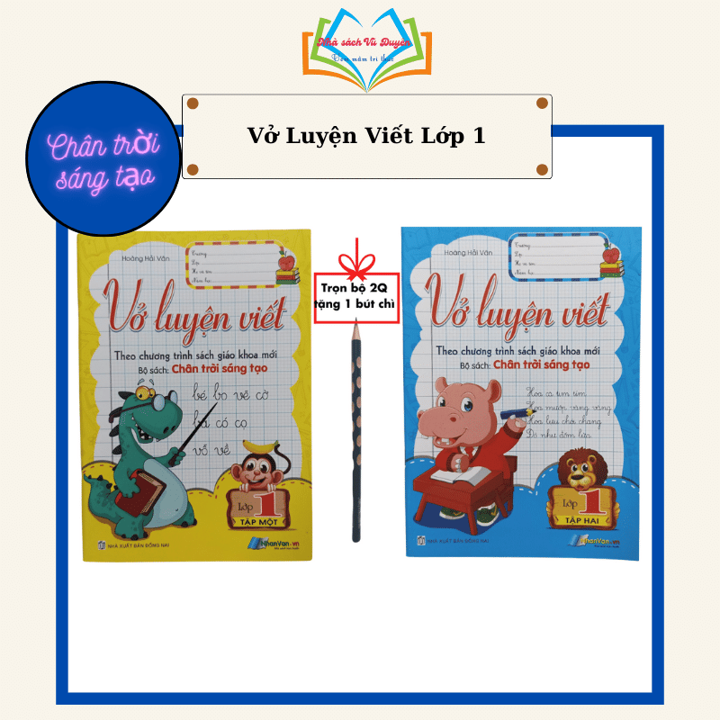 Sách - Combo vở luyện viết lớp 1 - Biên soạn theo chương trình sách giáo khoa mới chân trời sáng tạo