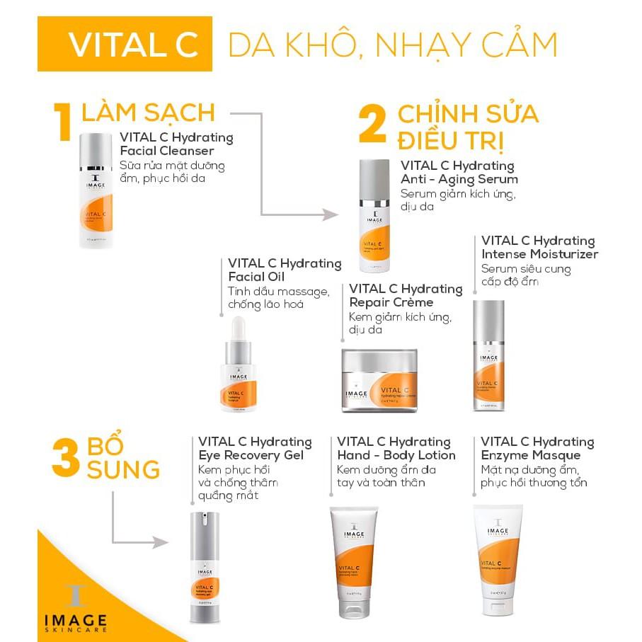 Kem Dưỡng Ẩm Chống Khô Da Tay Và Toàn Thân Image Skincare Vital C Hydrating Hand &amp; Body Lotion