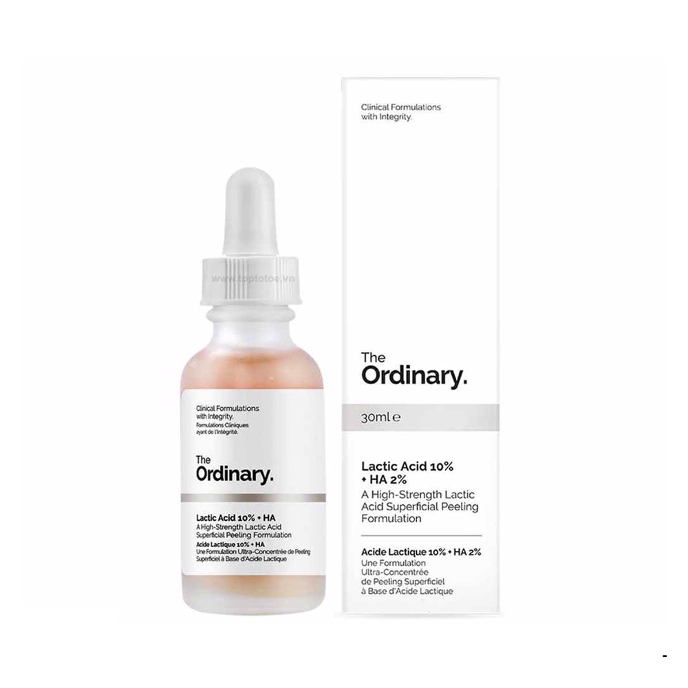 Serum Sáng Da Lactic Acid 10%+ HA - The Ordinary