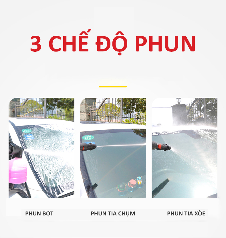 Máy Rửa Xe Panda PD-368, 1880W, máy phun áp lực dùng cho gia đình, công nghệ Nhật Bản