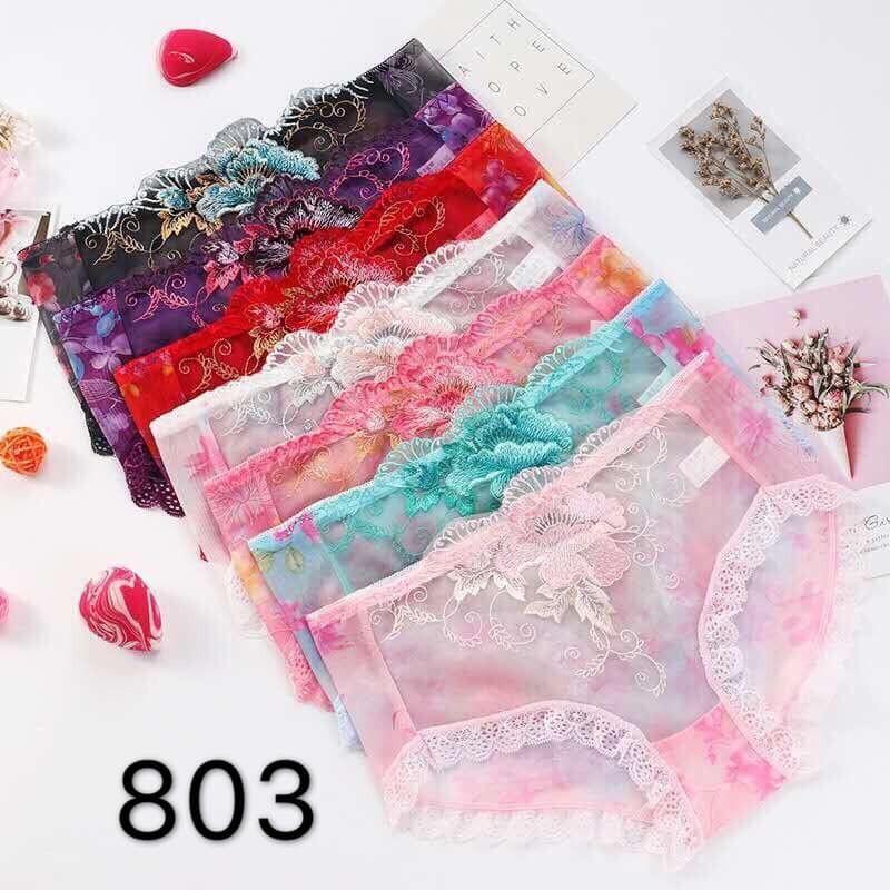 Bộ 5 quần lót ren nữ thêu hoa