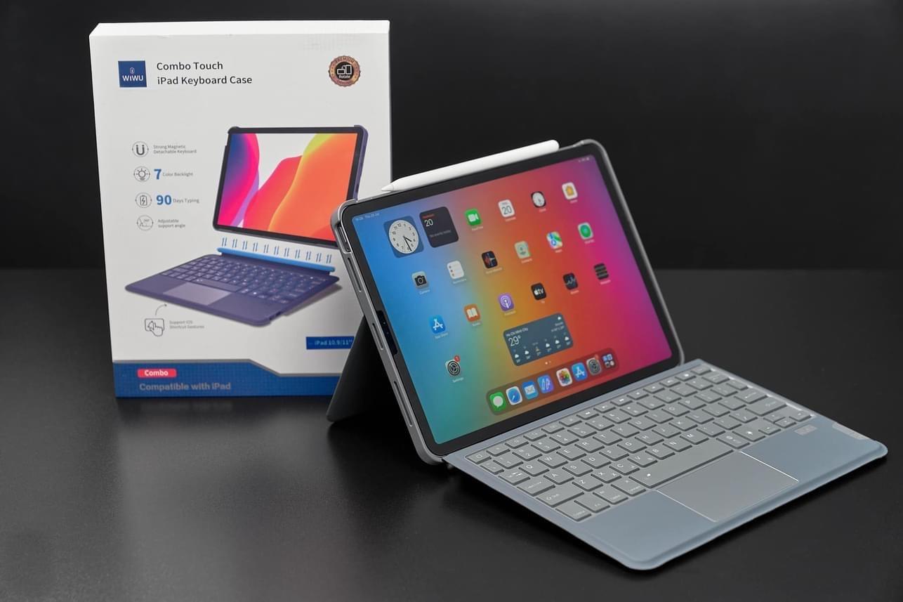 Bao da bàn phím WIWU Combo Touch Keyboard cho IPad Gen 10 2022 Pro 11 inch / M1 / M2 , Air 4 / 5 , Gen 9 10.2 inch - Hàng chính hãng