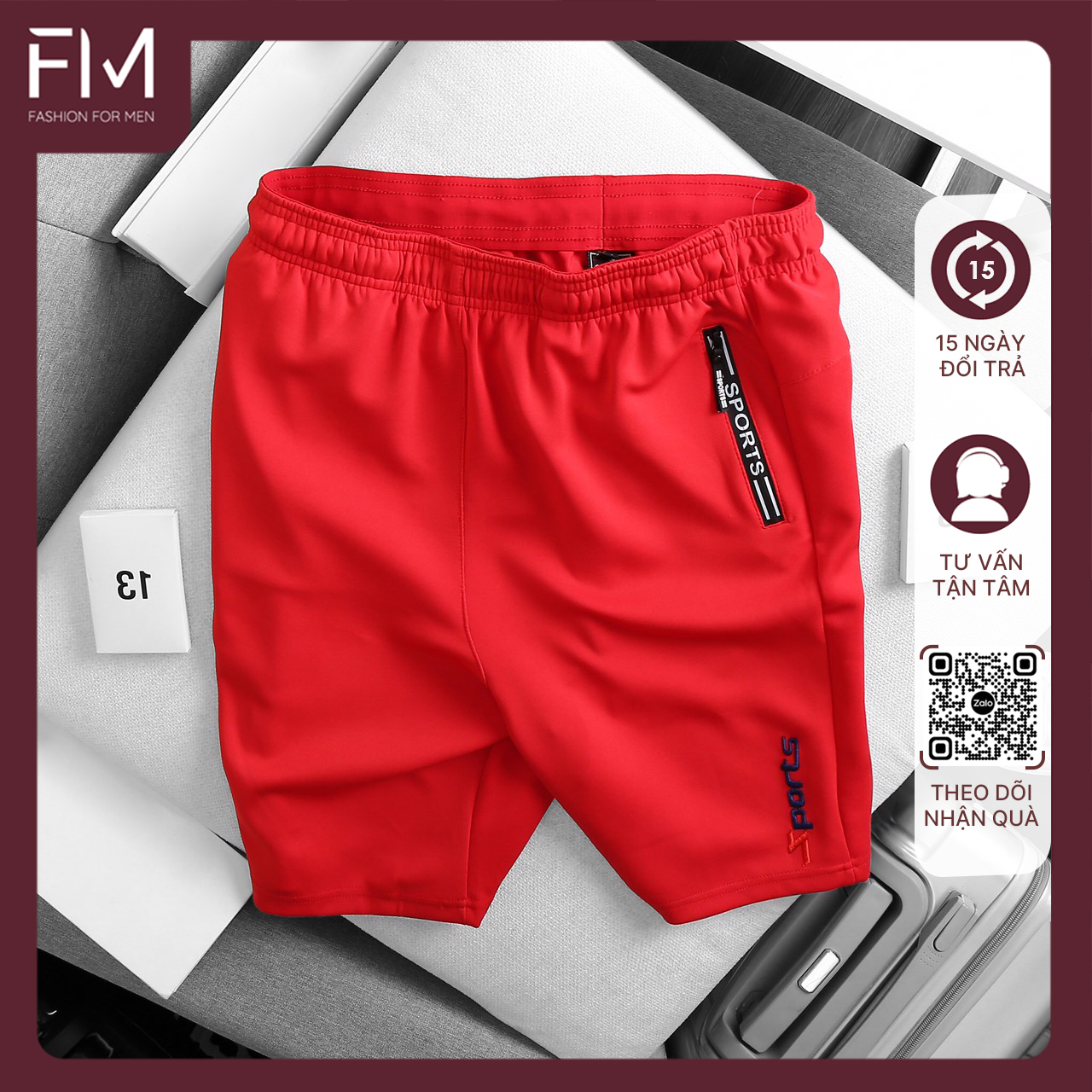 Quần short nam thể thao thun lạnh cao cấp thoải mái, năng động, trẻ trung – FORMEN SHOP – FMPS090