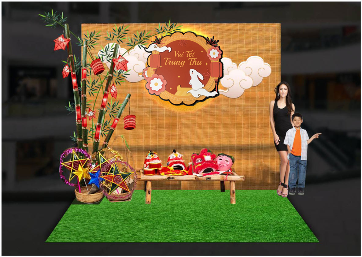 Bảng Vui Tết Trung Thu bằng foxmec chống nước decor treo trang trí Trung Thu (mẫu mới 2023)