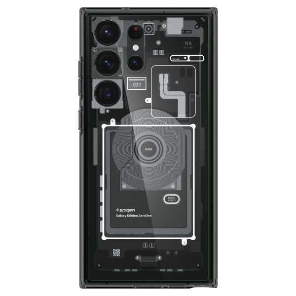 Ốp lưng Spigen Ultra Hybrid Zero One cho Samsung S23 Ultra - Thiết kế đặt biệt, chống sốc, chống bẩn, viền camera cao - Hàng chính hãng
