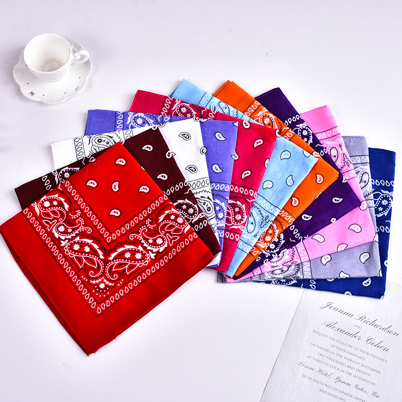 Khăn Bandana ( Khăn Turban EXO) Chất Liệu Cotton 55x55cm Màu Xanh Đen - Mã B000