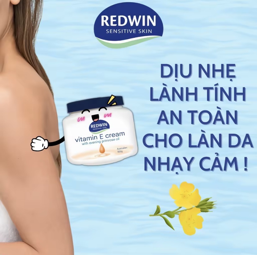 Kem Dưỡng Thể Redwin Vitamin E Cream Dưỡng Ẩm Chuyên Sâu 300g