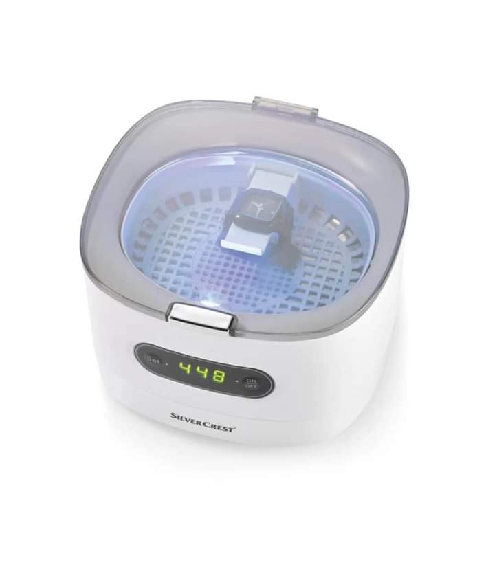 Máy làm sạch đồ trang sức bằng sóng siêu âm Silvercrest UltraSonic SUR 48D5 50W 0.6l model 2024 Hàng chính hãng