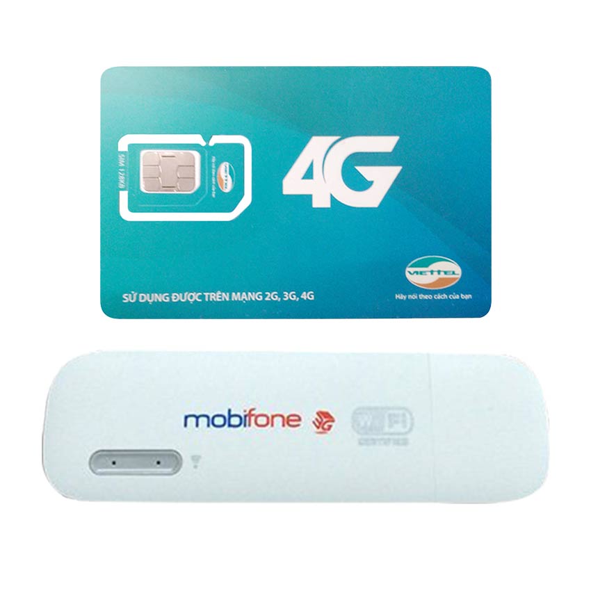 Huawei E8231 | Thiết bị phát wifi 3G Mobifone USB 3G Mobifone + Sim Viettel Trọn Gói 12 Tháng | 5GB/tháng tốc độ cao - Hàng Nhập khẩu