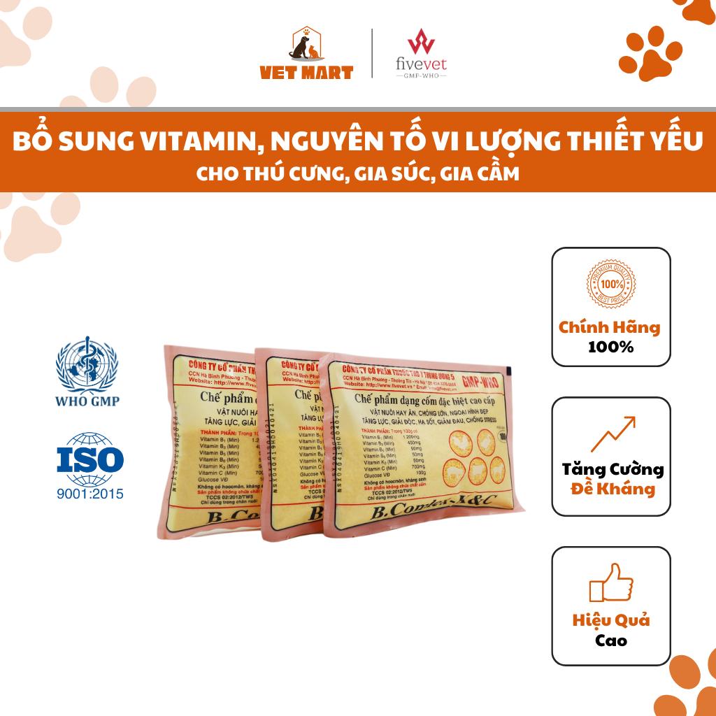 B.Comlex K&C - Thức ăn hỗ trợ Thèm Ăn, Tăng Cân cho Chó, Mèo_Fivevet, 100G
