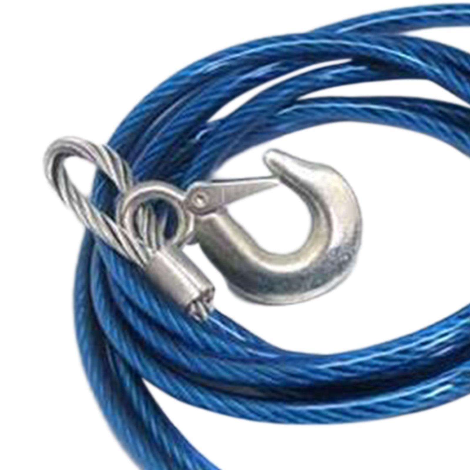 ATV Tow Strap Heavy Duty Tow Strap with Hooks for Hauling Stump Removal