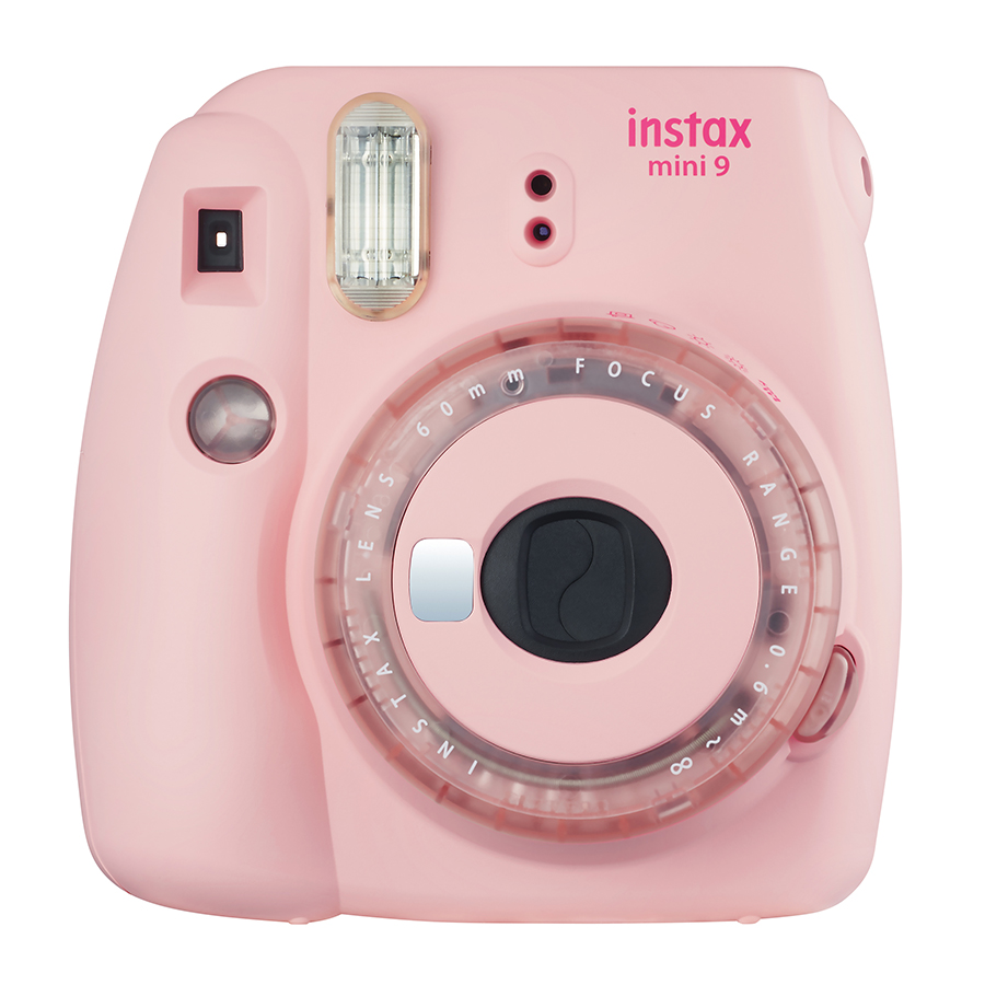 Máy Ảnh Selfie Lấy Liền Fujifilm Instax Mini 9 Clear Pink - Hàng Chính Hãng