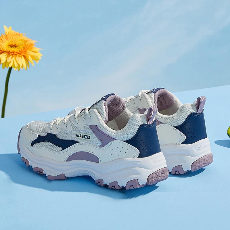 QIAODAN Giải Trí Giày Nữ 2023 Thời Trang Giày Thể Thao Thanh Lịch Thoải Mái Thoáng Khí Giày Sneaker Nữ XM4690325 Giảm Giá Color: Black White Shoe Size: 7