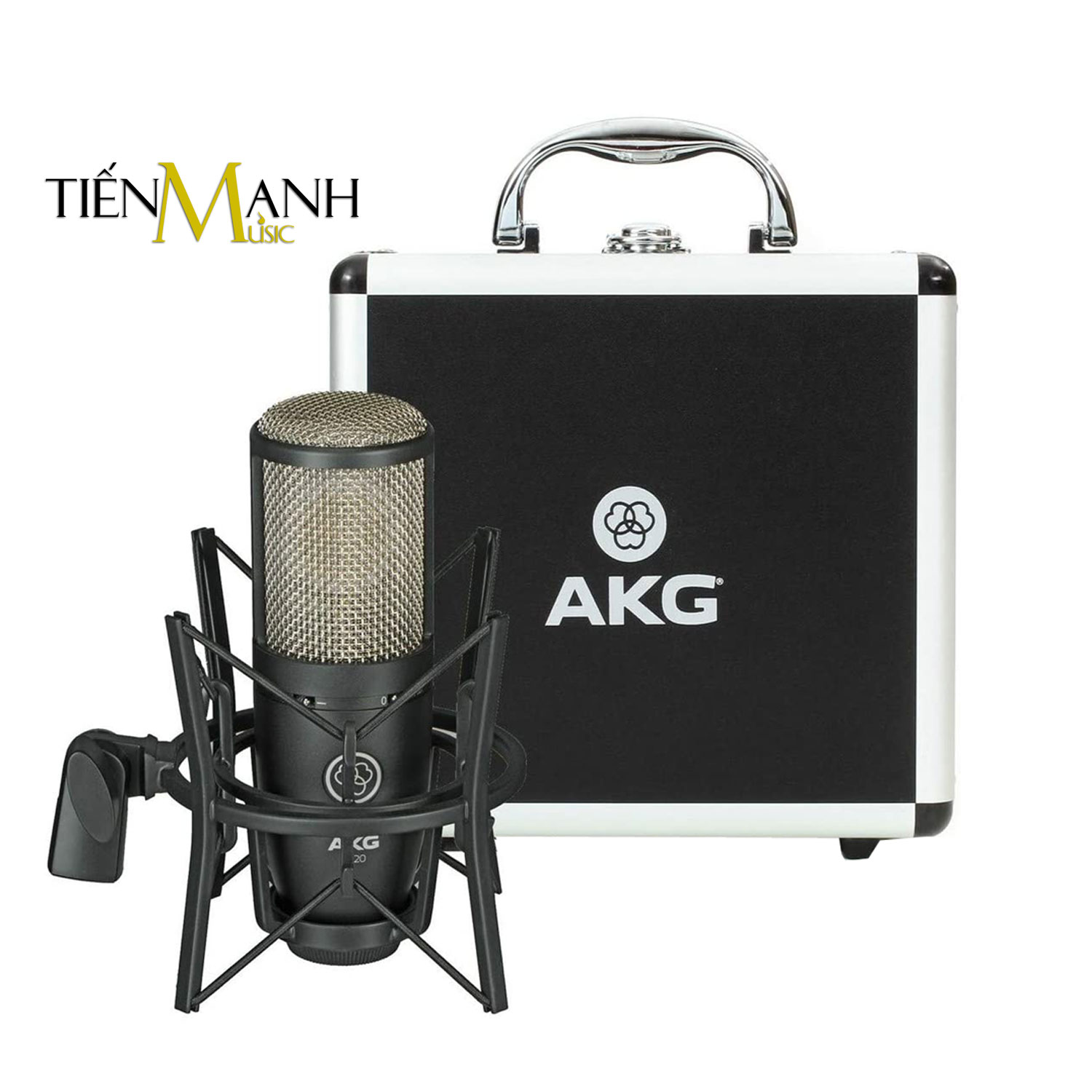 Micro AKG P220 Mic Condenser Thu Âm Phòng Studio, Biểu Diễn Chuyên Nghiệp, Microphone Vocal Cardioid Hàng Chính Hãng