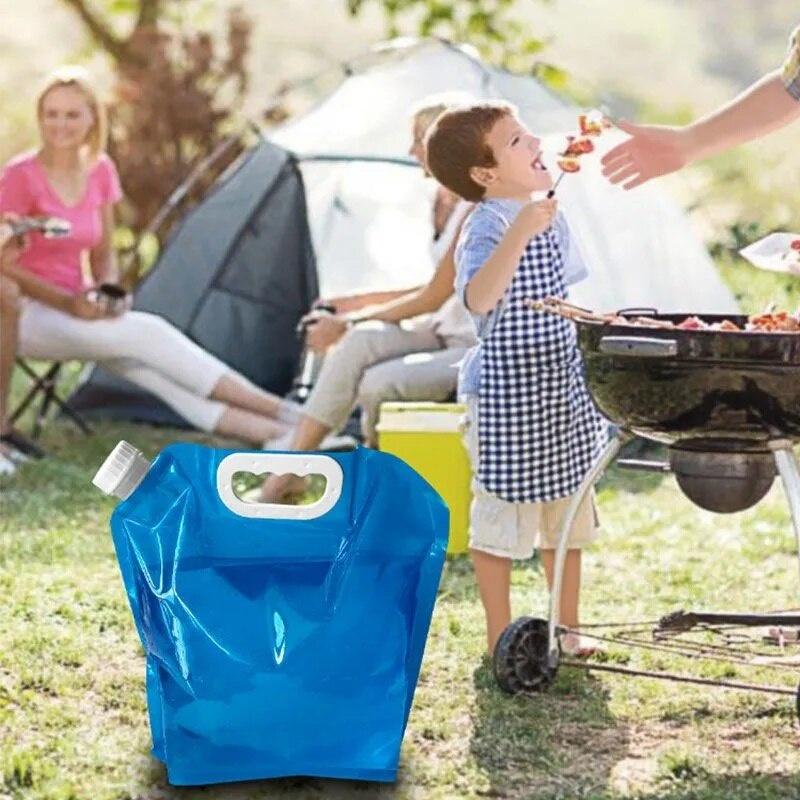 5L/10L Outdoor Camping Water Bags Foldable Folding Collapsible Drinking Camp Cooking Water Container Bag Carrier Car Water Tank