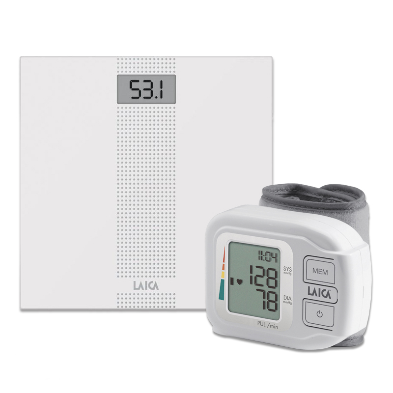 Máy đo huyết áp điện tử cổ tay LAICA BM1004 (Tặng kèm cân điện tử LAICA PS1054)