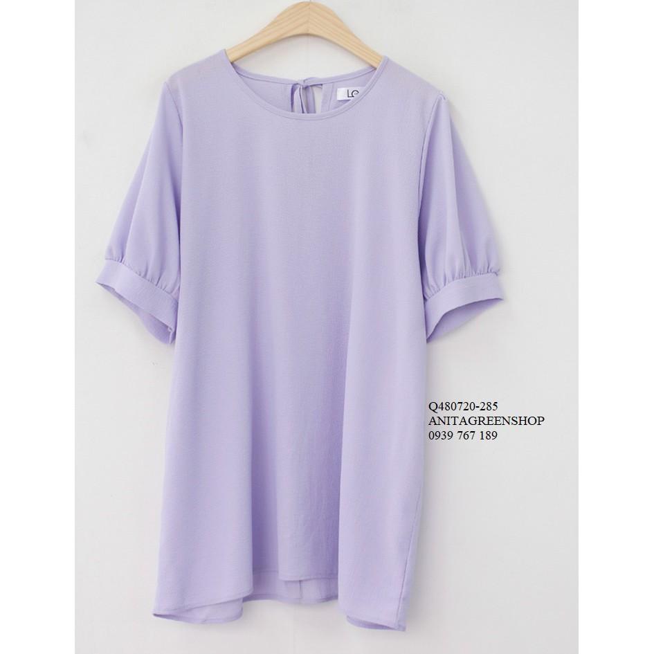 Q480720 ÁO KIỂU FORM DÀI MÀU TÍM