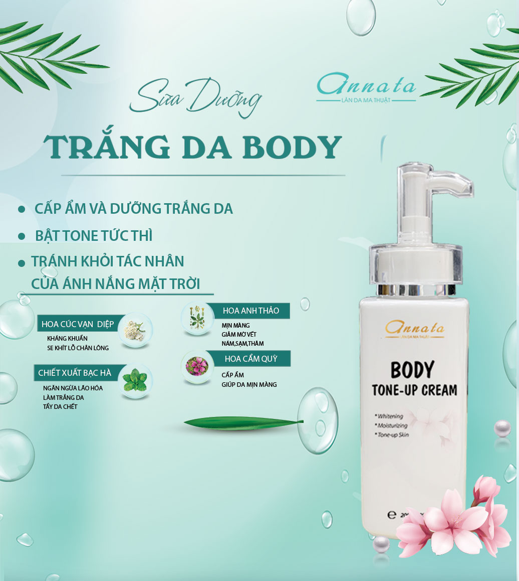 Sữa Dưỡng Trắng Body  Hàng Chính Hãng Annata (200g)