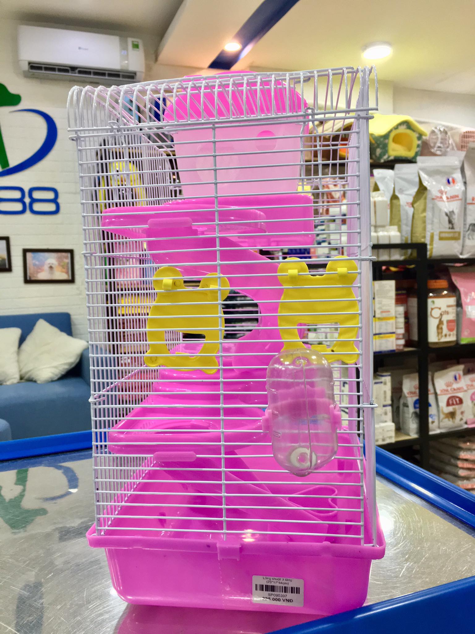 Lồng chuột hamster 3 tầng