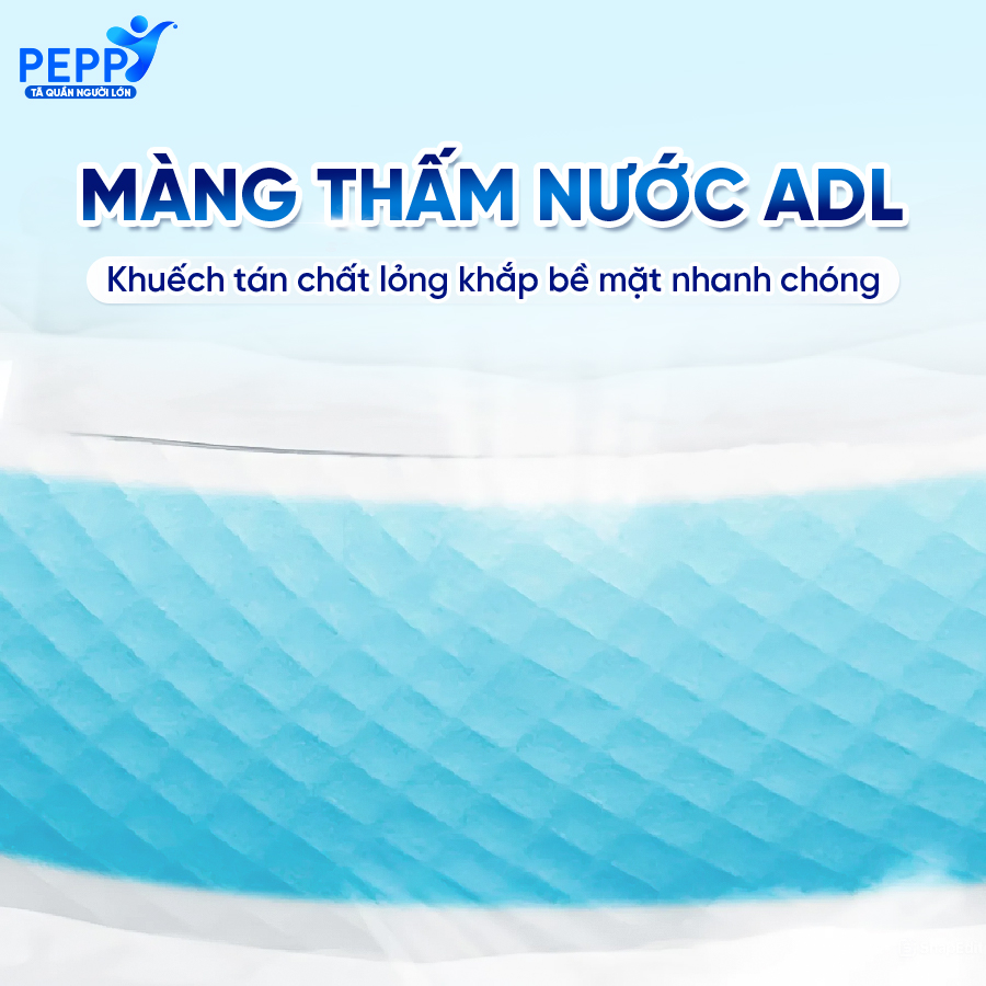 [GÓI LỚN TIẾT KIỆM] Tã/Bỉm Quần Người Lớn, Người Già Peppy Siêu Mỏng, Siêu Thấm, Kháng Khuẩn size M/L (40 Miếng)