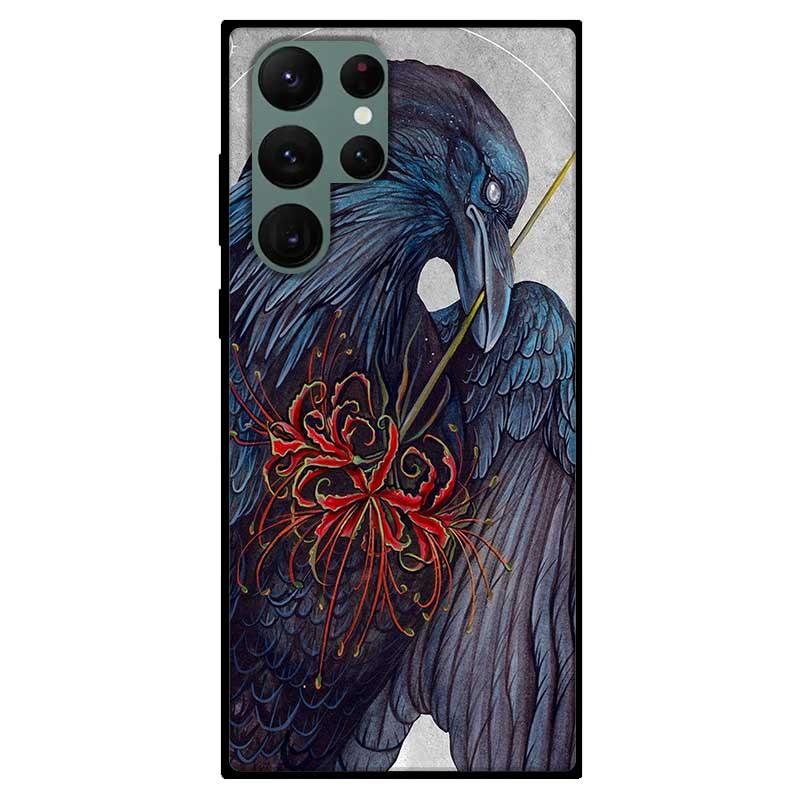 Ốp lưng dành cho Samsung S22 - S22 Plus - S22 Ultra - Chú Chim Cầm Hoa