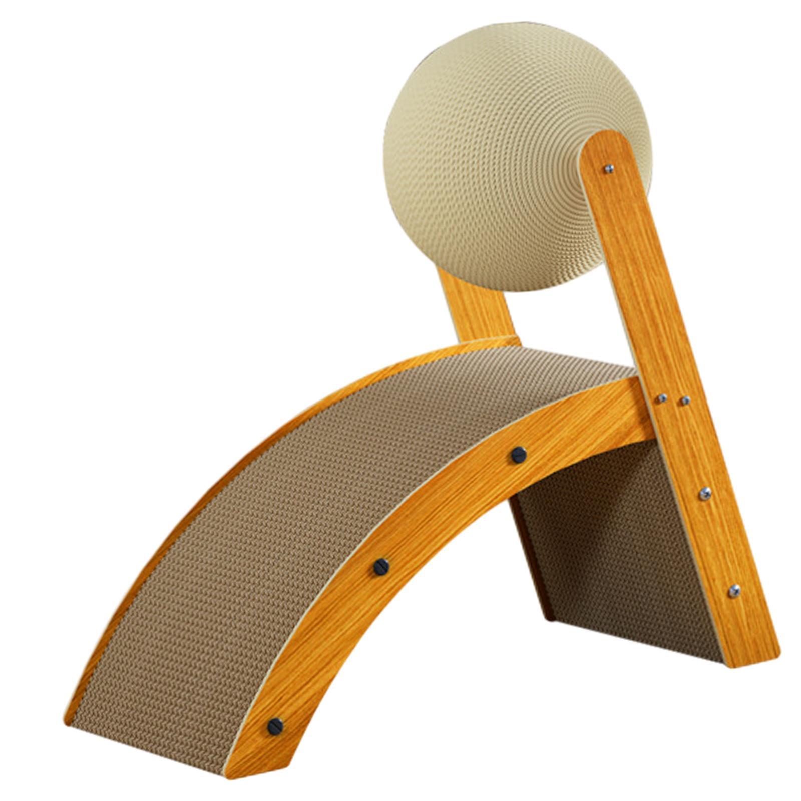 Cat Scratch Pad with Rotatable Ball Cat Scratcher Toy Protect Furniture