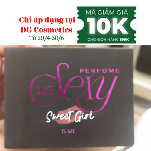Nước hoa vùng kín X2 Sexy Cocayhoala 5ml khử mùi hôi, làm thơm ,hồng và se khít vùng kín- hương hổ phách, xạ hương Hương thơm dịu nhẹ, quyến rũ, thành phần thiên nhiên, an toàn, lành tính