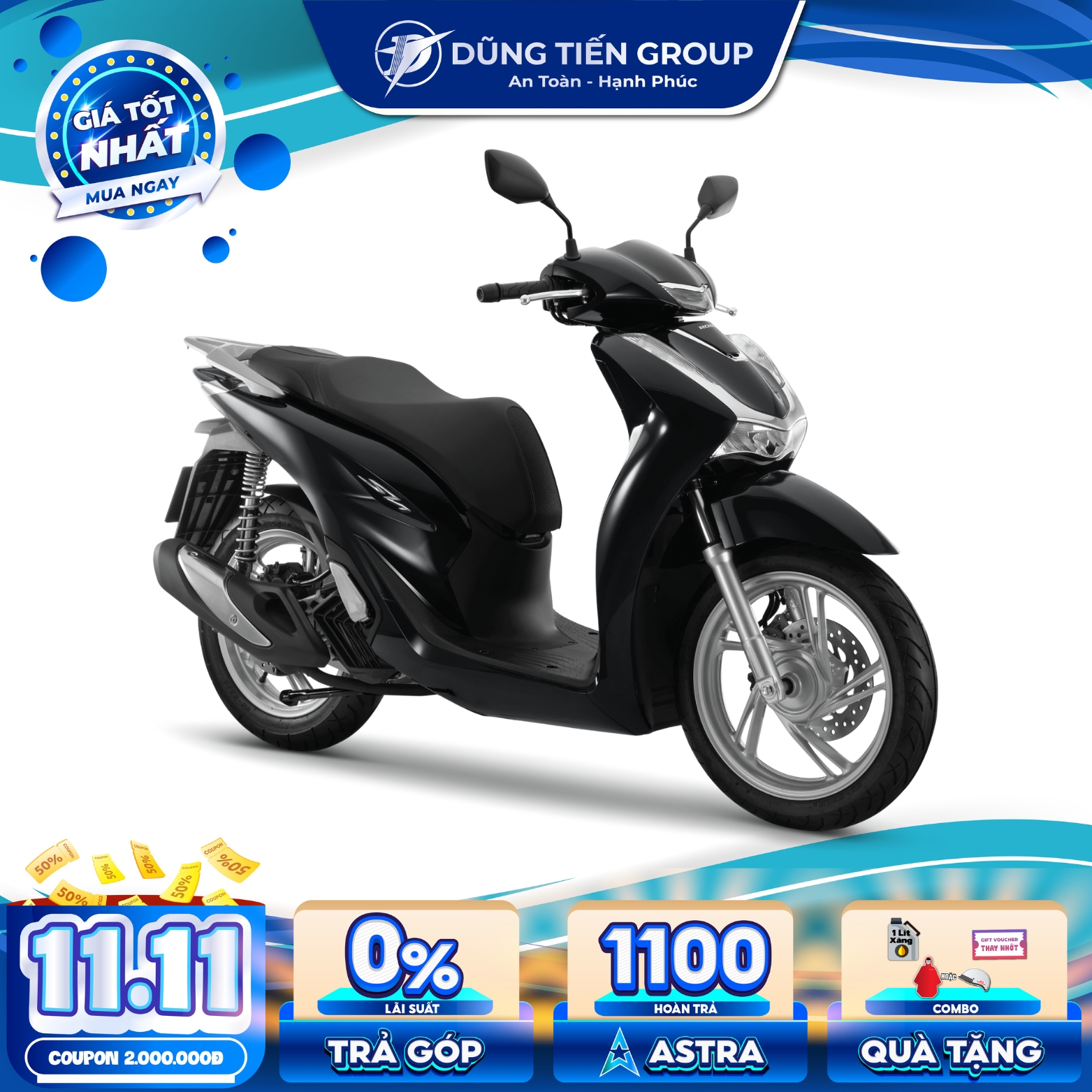 Xe Máy Honda SH160i Phiên Bản Tiêu Chuẩn 2024