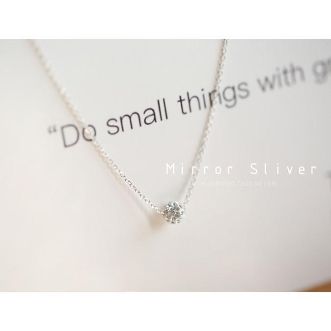 Dây chuyền trái châu inox mini xinh lấp lánh D42