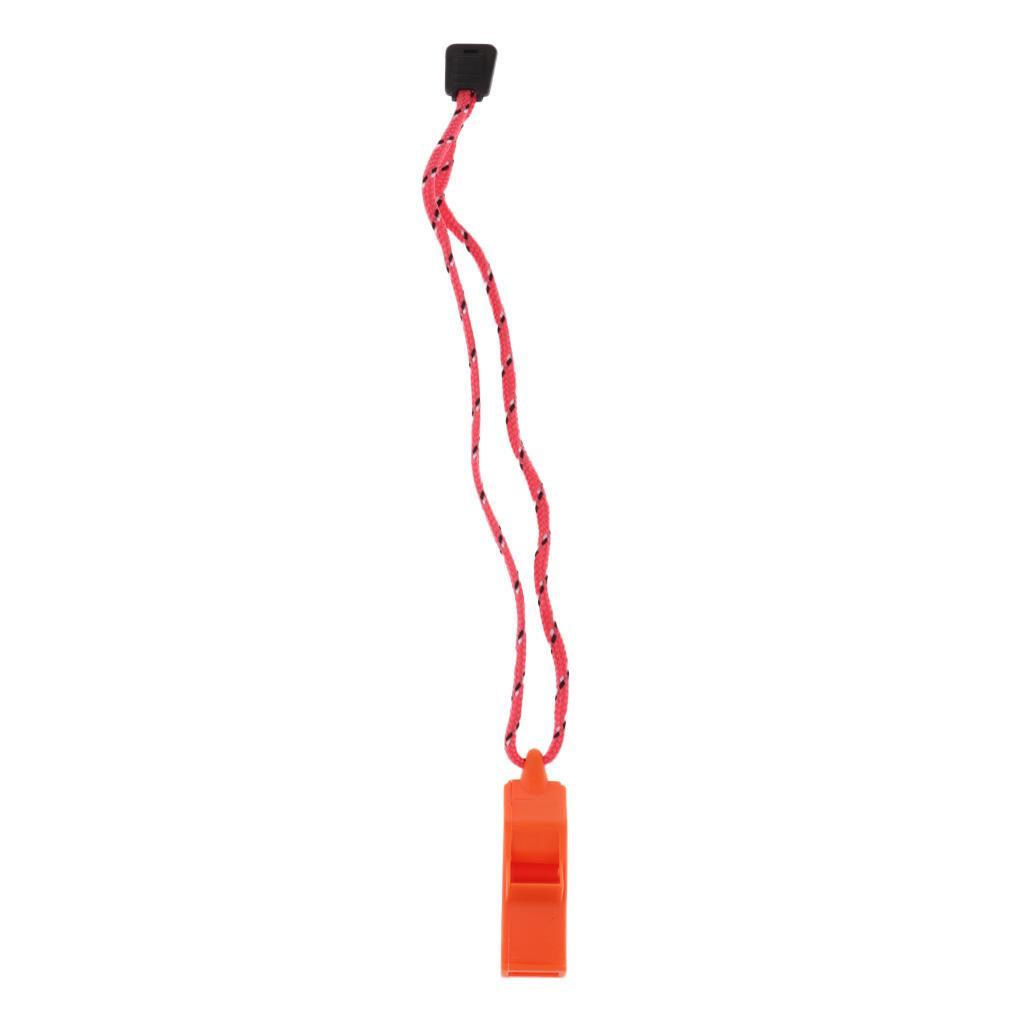 15pcs Safety Signal Whistle with lanyard for Boating Camping Hiking Hunting Emergency Survival