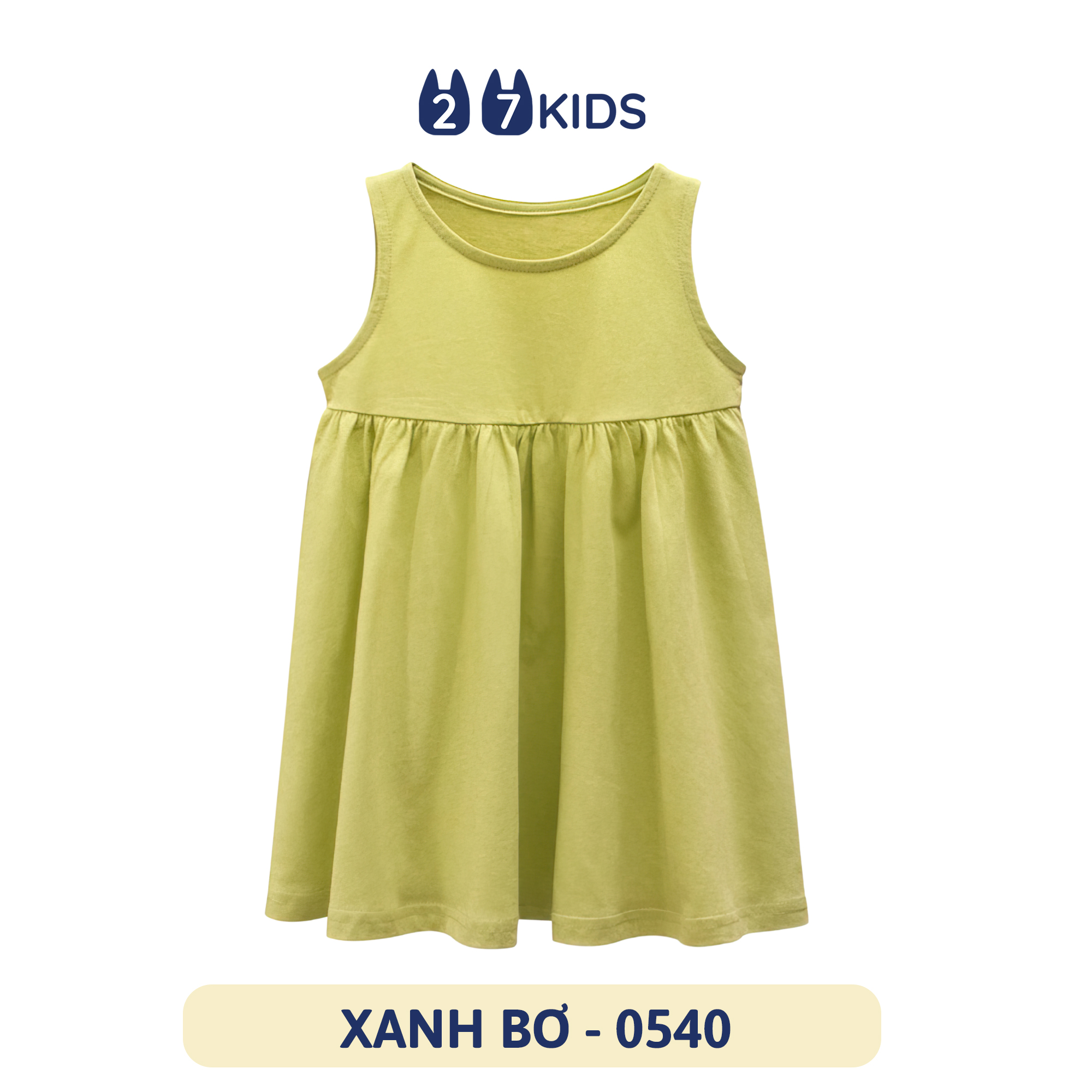 Váy sát nách bé gái 27Kids– đầm nữ mùa hè chất cotton thoáng mát cho trẻ 2-10 Tuổi GSDR2