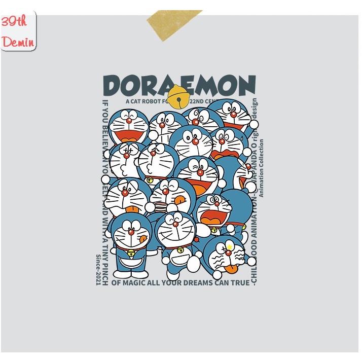Áo nỉ DORAEMON ngộ nghĩnh phong cách Hip Hop graffiti sweater unisex Form rộng Free Size