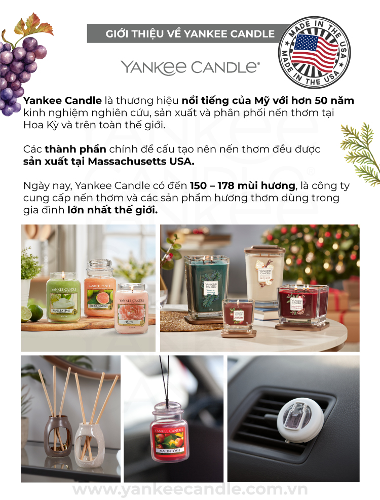 Sáp thơm xe Yankee Candle - Clean Cotton
