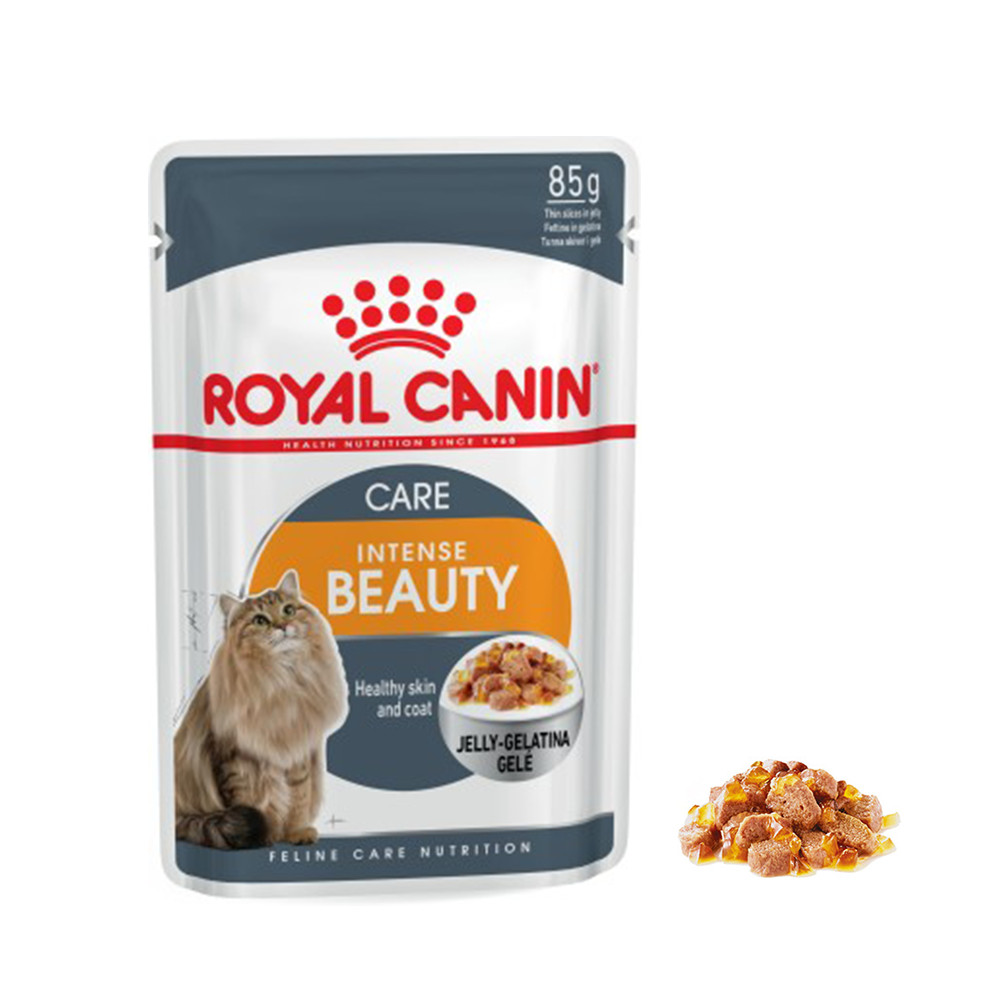 Pate cho mèo Royal Canin Intense Beauty Jelly  (Hộp 12 gói x 85g)