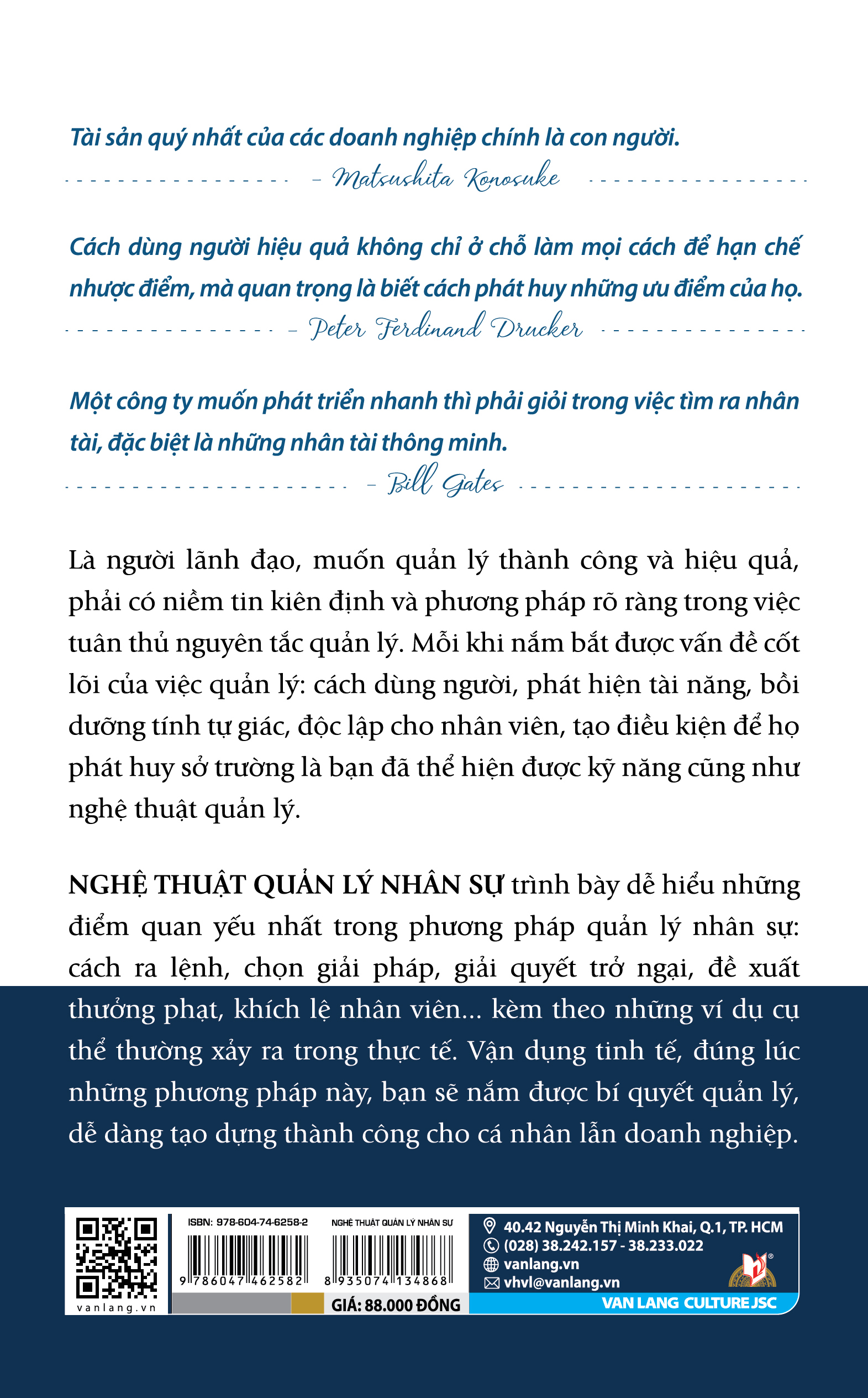 Nghệ Thuật Quản Lý Nhân Sự - Vanlangbooks (Tái Bản)